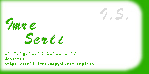 imre serli business card